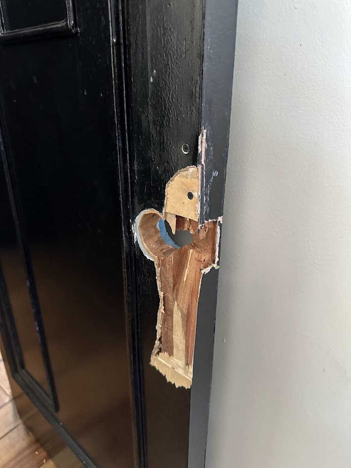 Sofá antes de reparación